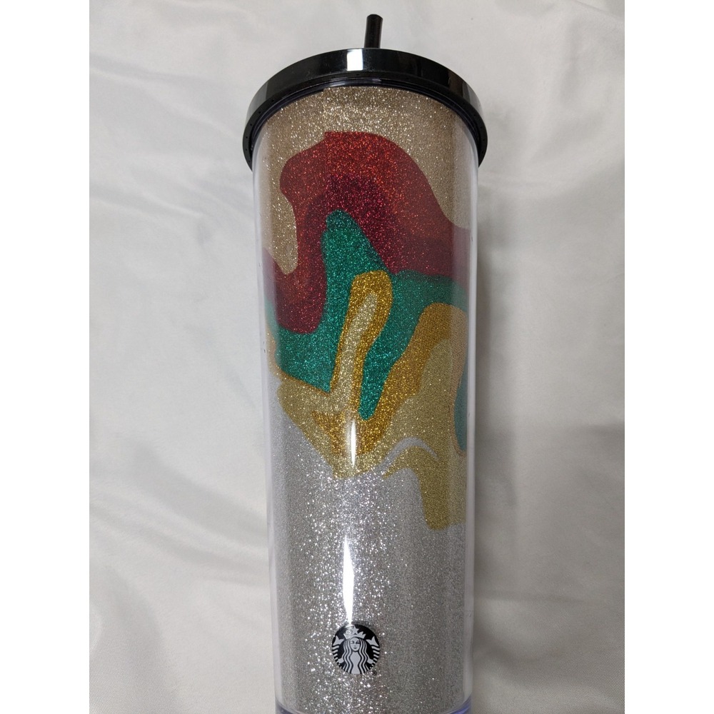 2018 Starbucks Holiday Collection‎ Sand Flow Glitter Cup